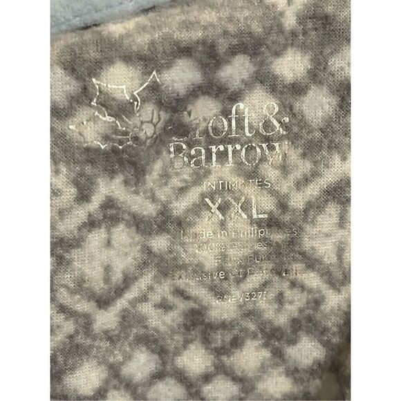 Croft & Barrow Fleece Long Sleeve Gown w/ pockets XXL Very Soft & Cozy - Picture 5 of 5